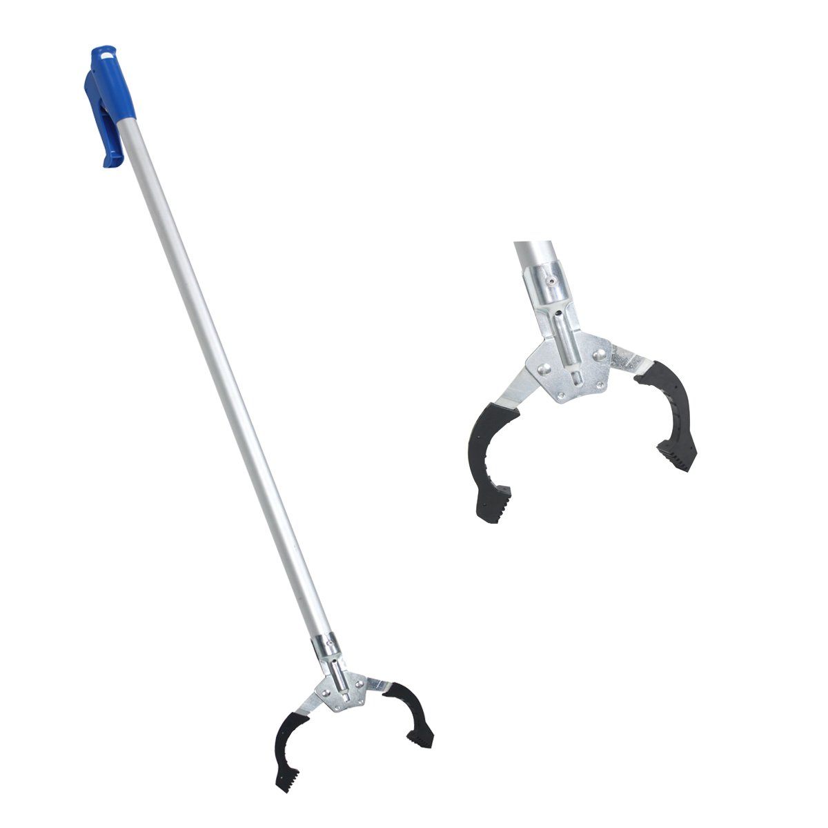 Yachee Aluminum Reacher Grabber, 37”Extra Long Handy Mobility Aid with Rotating Grip, Reaching Assist Tool for Trash Pick Up, Litter Picker, Garden Nabber, Disabled Reacher, Rubbish Tongs, Arm Extension: Industrial & Scientific