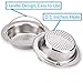 2PC Stainless Steel Kitchen Sink Strainer - Large Wide Rim 4.33