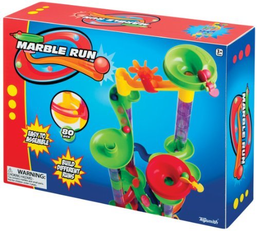 80 piece Marble Run with Bag of 30 Extra Marbles
