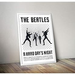 Poster Affiche The Beatles A Hard Day’s Night Classic Movie Original - Les Beatles, Paul McCartney, John Lennon, RIngo Starr, George Harrison Poster Affiche The Beatles A Hard Day's Night Classic Movie Original – Image 4