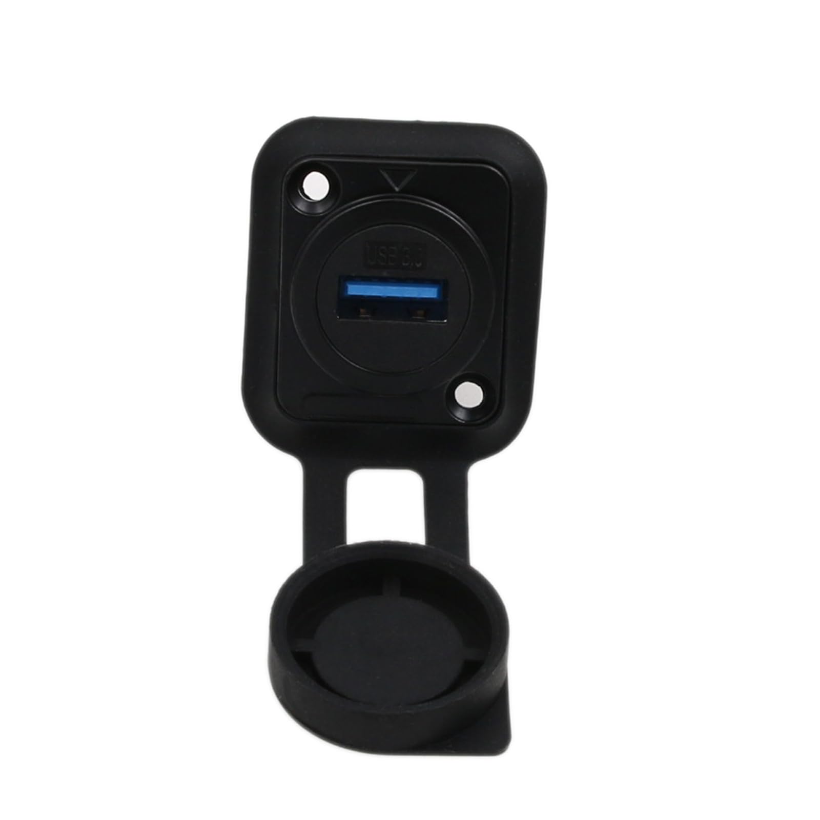 HangTon 2pack USB Chassis Panel Mount Socket Coupler Waterproof Connector, 3.0 Version Type-A Female to Female Cable Extension, IP65 Bulkhead Pass Through — image 1