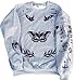 CrisTees Harry Styles One Direction Updated Tattoos Sweatshirt (Medium, Grey)