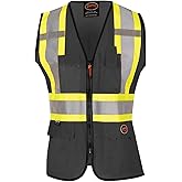 Pioneer Safety Vest for Women With Pockets - Hi-Vis Reflective Tape - For Construction