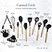 Kitchen Utensil Set - 9 Silicone Cooking Utensils for Non-stick Cookware. Wood Kitchen Utensils. BPA Free, Silicone Spatula Wooden Spoons Set Tongs. Best Chef Kitchen Gadgets Tool Set Gifts - ÉLEVER