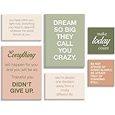 YEOION Inspirational Office Wall Art Motivational Quotes Canvas Wall Decor for Workplace Homeoffice,Office Canvas Wall Decor Set of 6