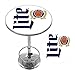 Trademark Gameroom ML2000-R Miller Lite Chrome Pub Table - Retro