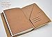 A5 Size Kraft Folder Credit Card Holder for Travelers Notebook Pockets For Receipts Bills Cash Checks