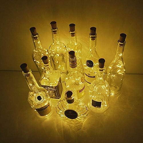 Nurluce Bottle Lights with Cork 12 Pack Warm White Bottle Cork Lights