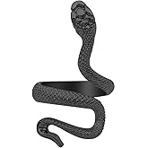 FUTIMELY Vintage Gothic Snake Ring for Women Men - Adjustable Punk Style Animal Wrap Ring - Spirit Cobra Serpent Statement Ring