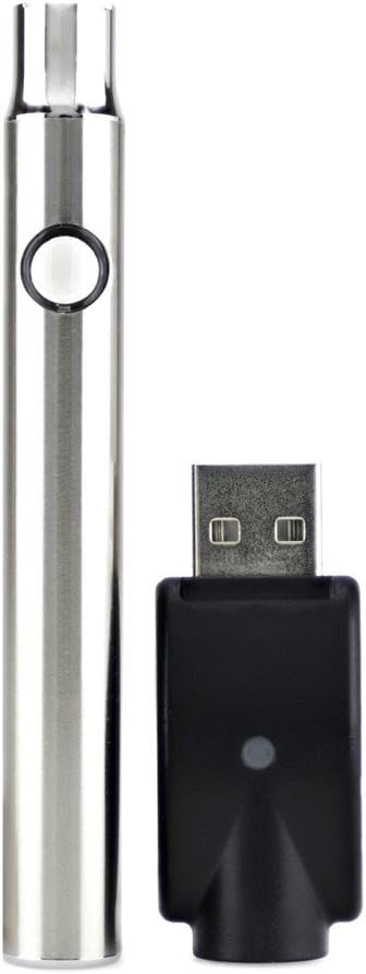 Deluxe Slimline 400mah Pen Battery: More Power with 3 Temperature Settings for Slimline Cartridges + USB Charger