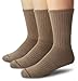 Carhartt Men's 3 Pack Work Wear Cushioned Crew Socks, Khaki, Shoe Size: 6-12