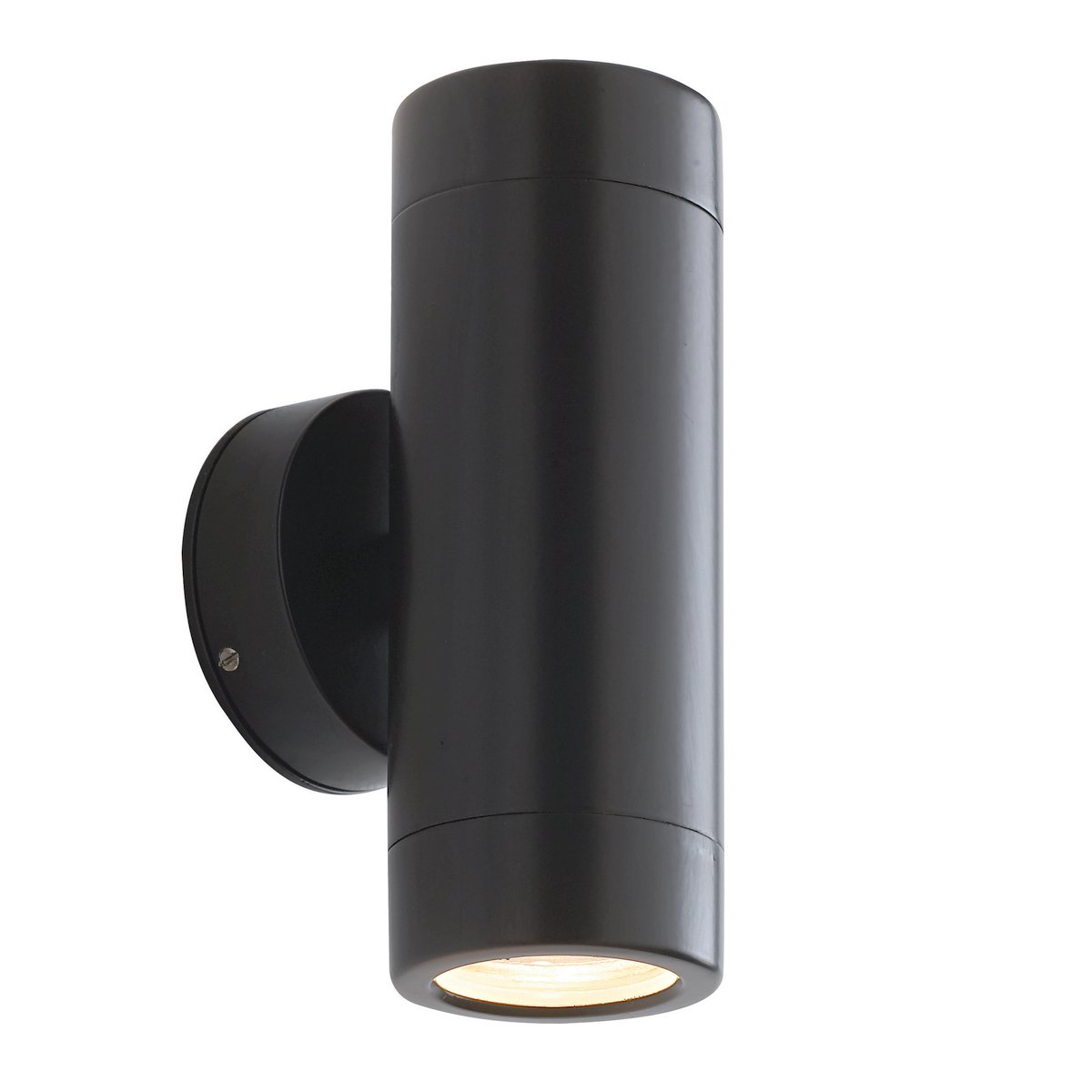Odyssey Satin Black Exterior Interior Up/Down GU10 Wall Light Spotlight Downlight Uplight IP65