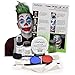 Mehron Clown Costume Makeup Kit – 8 Piece All in One Halloween Cosmetics with Joker Face Paint - Step-by-Step Instructions
