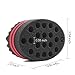 HALLO Big Holes Hair Twist Sponge Brush for Dreads Locking Coil Afro Curl for Hair Styling (5 Packs)