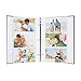 DesignOvation Traditional Photo Albums, Holds 300 4x6 Photos, Set of 4, Navy Blue