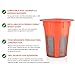 BRBHOM 2 Refillable K Carafe Coffee Pods K-Carafe Reusable Capsules 2.0 K-Carafe Pods Coffee Filters Holder for Keurig K200, K250, K300, K350, K360, K400, K450, K460, K500, K550, K560 Brewing Machines