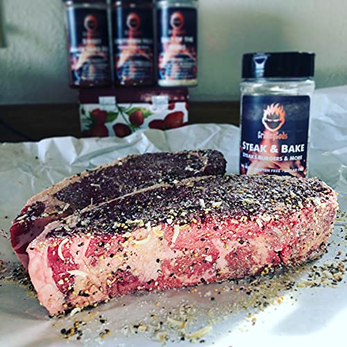 Grilling Gods 4Pack BBQ Rubs 4 Large 16oz Jars Healthy Seasoning