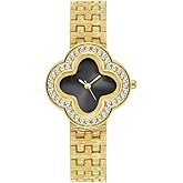 ADSBIAOYE Unique Womens Gold Wrist Watches Ladies Vintage Diamond Watch Fashion Stainless Steel Waterproof Dress Quartz Gift Watches for Women