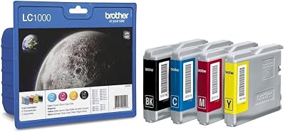 Brother LC1000VALBPDR Ink Cartridge Value Pack for DCP130C Black Cyan Magenta