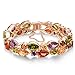 Fancydeli Rose Gold Plated Women Zircon Bracelet for Mother Women