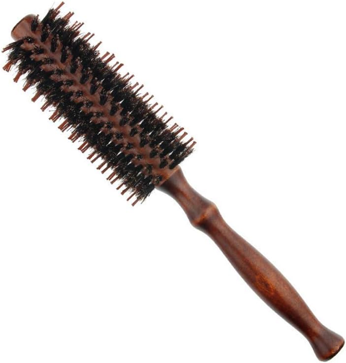 Kaptin Boar Bristle Hair Brush,Round Styling Hair Brush,Hair Drying Styling Curling Roll Hair Brush-1.75 Inch Diameter
