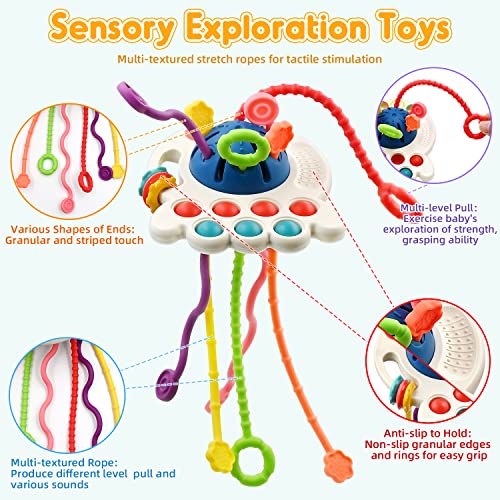 AiTuiTui Baby Montessori Sensory Toys for 12 18 Months, Toddler