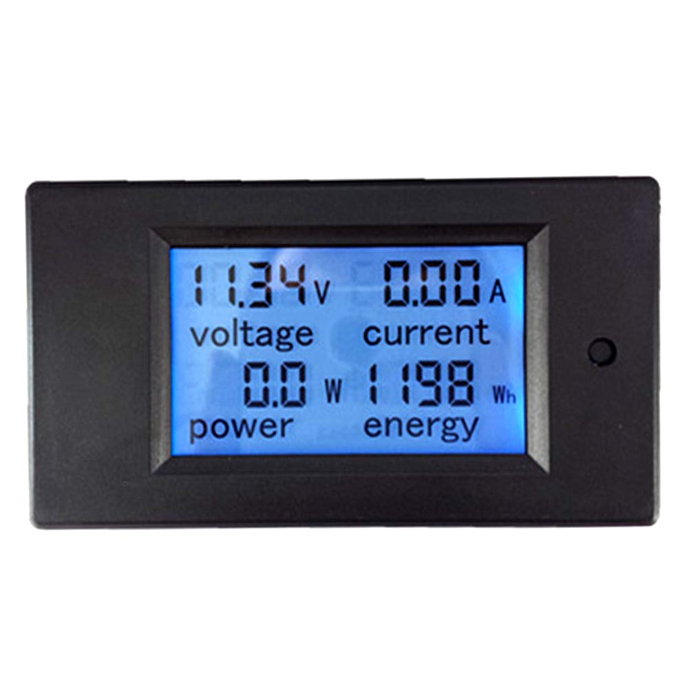 Oumefar DC Current Voltage Amperage Power Energy Panel Voltmeter Ammeter Multi-Function Digital Display LCD Current Meter Tester Detector Analyzer Monitor