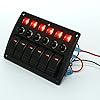 Amarine-made-6-Gang-Red-LED-Indicators-Rocker-Circuit-Breaker-Waterproof-Marine-Boat-Rv-Switch-Panel-PN-CB6-R