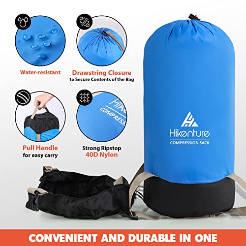 Hikenture Compression Sack for Sleeping Bag, Upgrade AntiTear Nylon