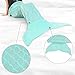 Catalonia Kids Mermaid Tail Blanket,Super Soft Plush Sleeping Snuggle Blanket for Girls,Fish Scale Pattern,Gift Idea,Blue