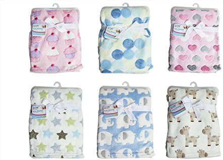 Genuine"First Steps" Luxury Soft Fleece Baby Blanket in Cute Elephant Design 75 x 100cm for Babies from Newborn - Image 3
