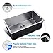 32 Inch Commercial Undermount Single Bowl Stainless Steel Kitchen Sink Outer Lip Thickness 11 Gauge Basin Thickness 18 Gauge
