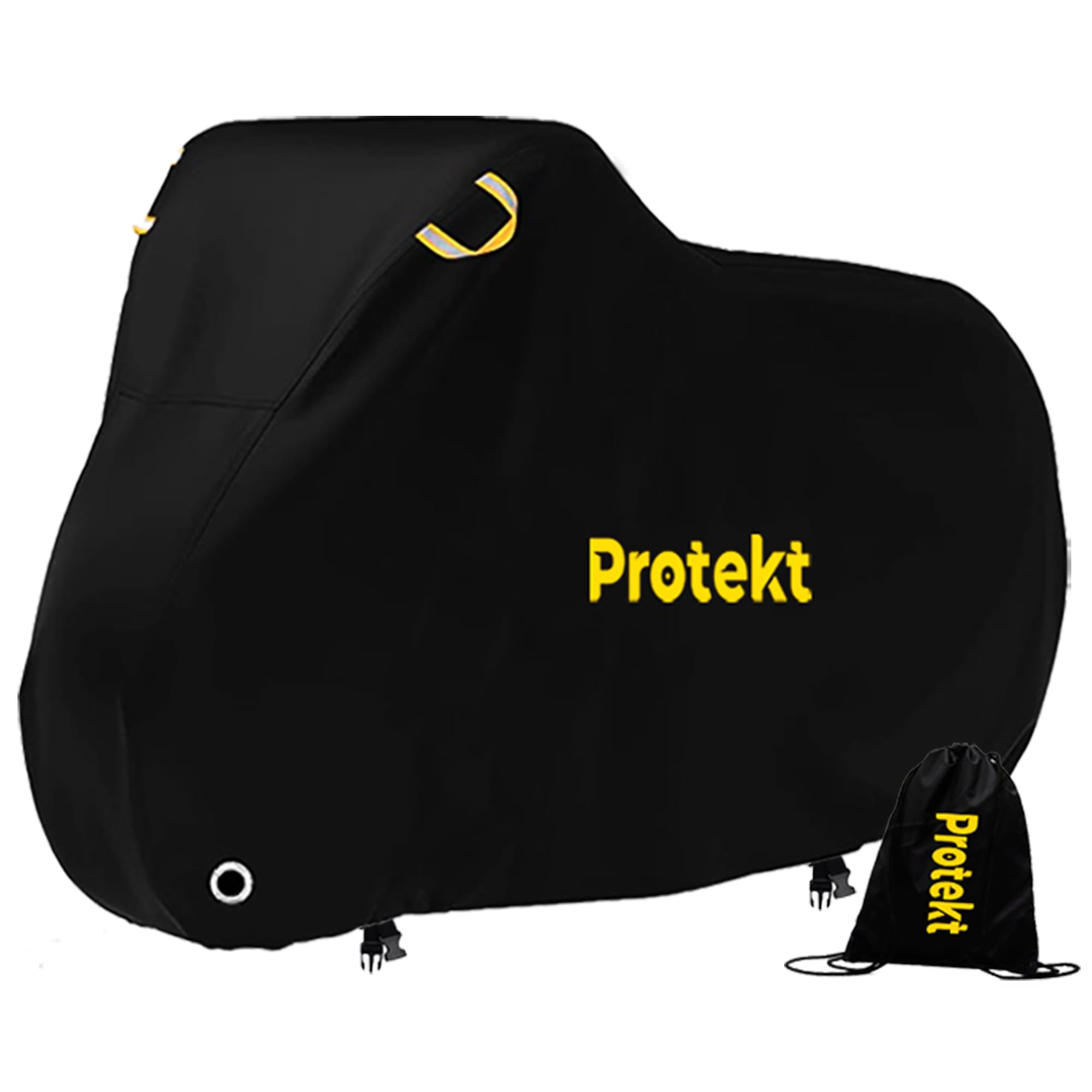 Protekt Bike Cover for 2 Bikes - 190T Nylon Push Bike Covers for Outside Storage, Heavy Duty, Waterproof, Dust Resistant, Anti Rain, UV Coated, Lock Holes Storage Bag for Mountain Bike/Bicycle/E-Bikes
