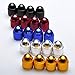 GODESON Blue Car Tire Valve Stems Cap Bullet Style Tire Valve Cap from, 4 Pcs/Set, Aluminum Tire Wheel Stem Air Valve Caps for 8V1 US Schrader Valve, Dustproof Caps