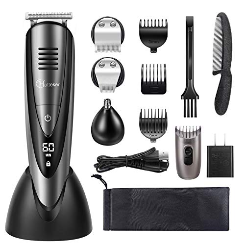 hatteker hattteker mens hair clipper beard trimmer grooming kit hair trimmer mustache trimmer