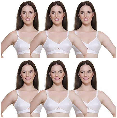 NAUMA Cotton Fabric Bras Pack of Six