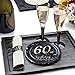 60th birthday decorations party supplies set,60th birthday gifts for women or men, 50 piece paper plates,9 x 9 Inches. (60)