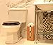 Bamboo Toilet Paper Holder perfect for toilet paper storage or general bathroom storage, a freestanding toilet paper holder handmade from biodegradable bamboo