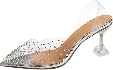 crystal transparent shoes
