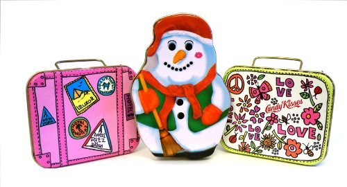 Candy Kisses Flavored Lip Balm 3-Piece Gift Tins by Candy Kisses Natural Lip Balm