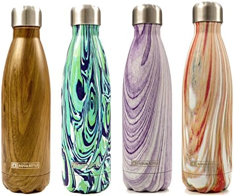 Stainless Steel Double Walled Vacuum Insulated Water Bottle | 17oz Leak-Proof Cola Shape Travel Sports Water Bottle | Keeps Your Drink Hot &amp; Cold