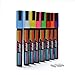 Liquid Chalk Markers, AGPtek 8 Pack Anti-wipe Fluorescent Highlighter Pen with Reversible 6mm Tip for Glass, Window & LED Art Menu Writing Board