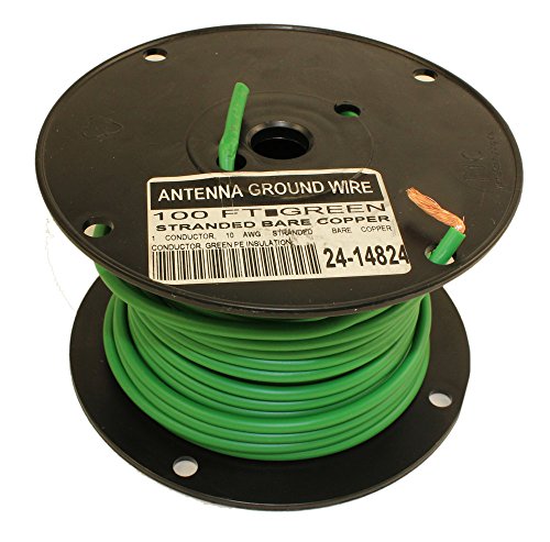 MyCableMart 100FT Antenna/Satellite Ground Wire, 10AWG, Stranded Copper Green - Thumbnail 2