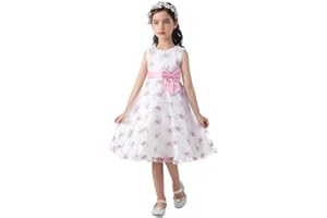 Cichic Elegant Girls' Special Occasion Dress Princess Dresses for Kids 5-6 Years Old Light Purple