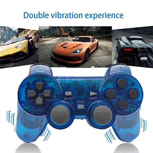 image for Saloke Wireless Controller for PS2 Playstation 2 Dual Shock(Pack of 4,