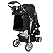 Livebest Folding Pet Stroller Elite Jogger Kitten Puppy Easy Walk Dog Cat Small Animals Travel Carrier with 360 Rotating Front Wheelthumb 3