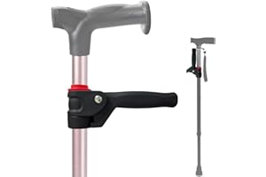 Walking Cane Handle Grips Support Stand Assist for 7/8" Crutch Pipe, Cane Holder for Elderly, Disabled Walking Sticker or Cru