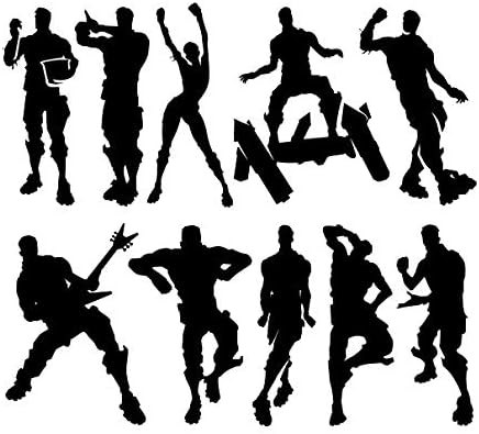 Yousan Game Wall Decal Poster Dancing Wall Stickers For Kids Bedroom Wall Vinyl Decal Game Stickers Black 18 5 X 16 5