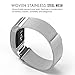 MoKo Fitbit Charge 2 Band, MoKo Milanese Loop Stainless Steel Bracelet Strap + Connector for 2016 Fitbit Charge 2 Heart Rate + Fitness Wristband, Wrist Length 5.31