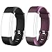 REDGO ID115Plus HR Replacement Band, Fitness Tracker Straps for ID115 Plus HR Bracelet, ID115HR Plus Pedometer, Not for ID115 or ID115HR, Black Blue Purple etc